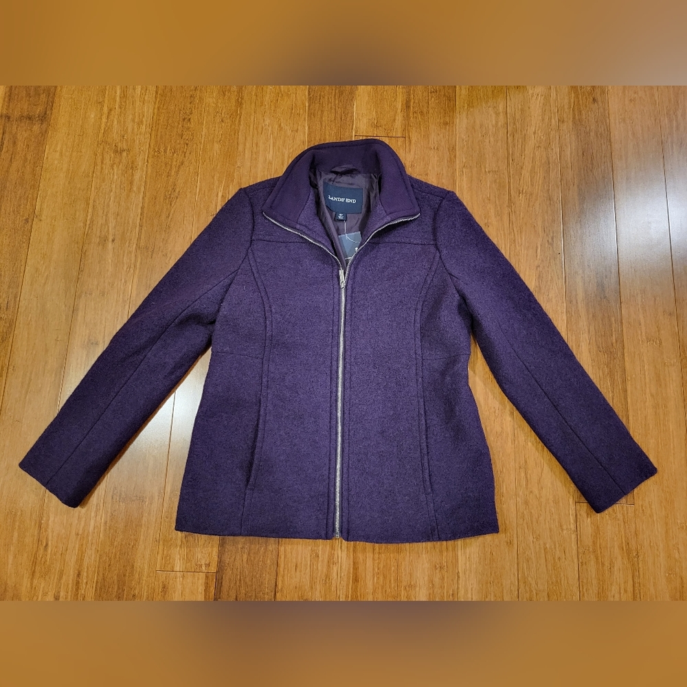 (NWT) Lands' end wool mix jacket - Picture 1 of 7